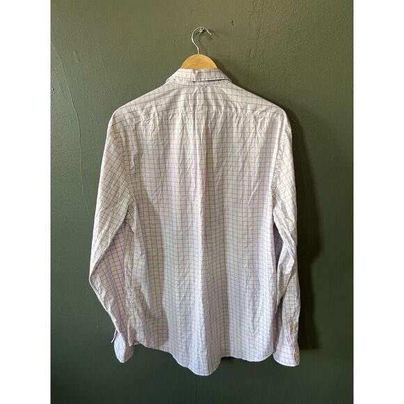 Polo Ralph Lauren Mens White Long Sleeve Checkered Button Up Shirt Size XL - Picture 2 of 3